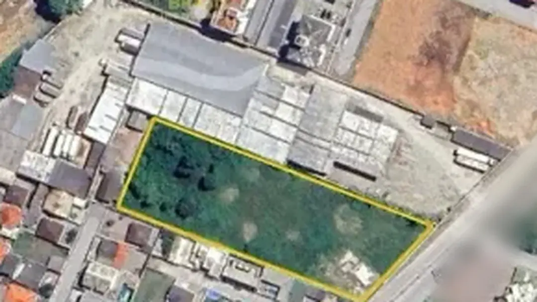 Vista de satélite do terreno da nova sede